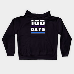 100 Days of School Baek-il Birthday Man Yue Celebration Time in Office Kids Hoodie